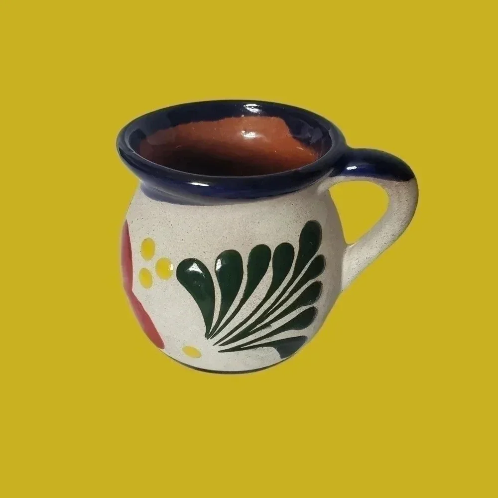 Handmade mexican pottery coffee mug